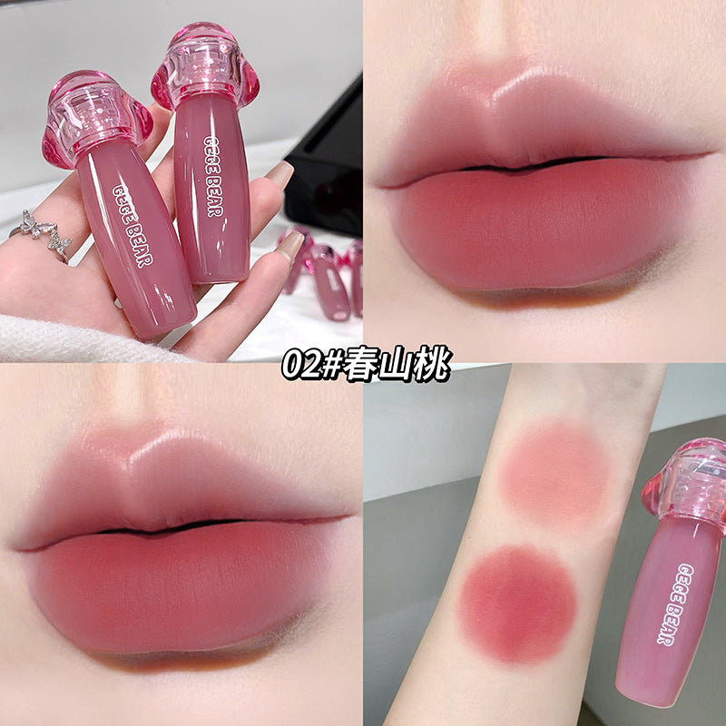 Gege bear milk cream velvet matte lip mud