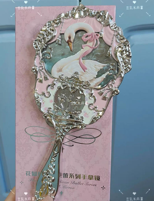 Swan collection pink mirror