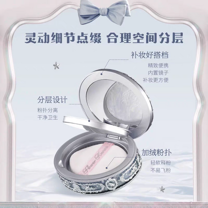 Flower knows shell pearl honey pressed powder