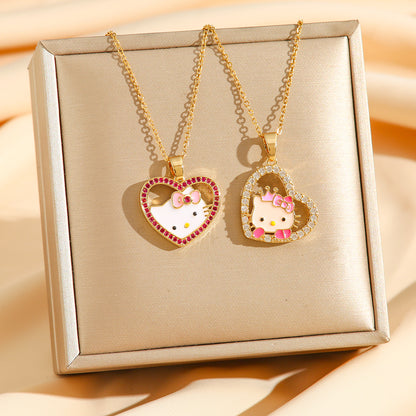 H.k heart necklace