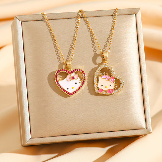 H.k heart necklace