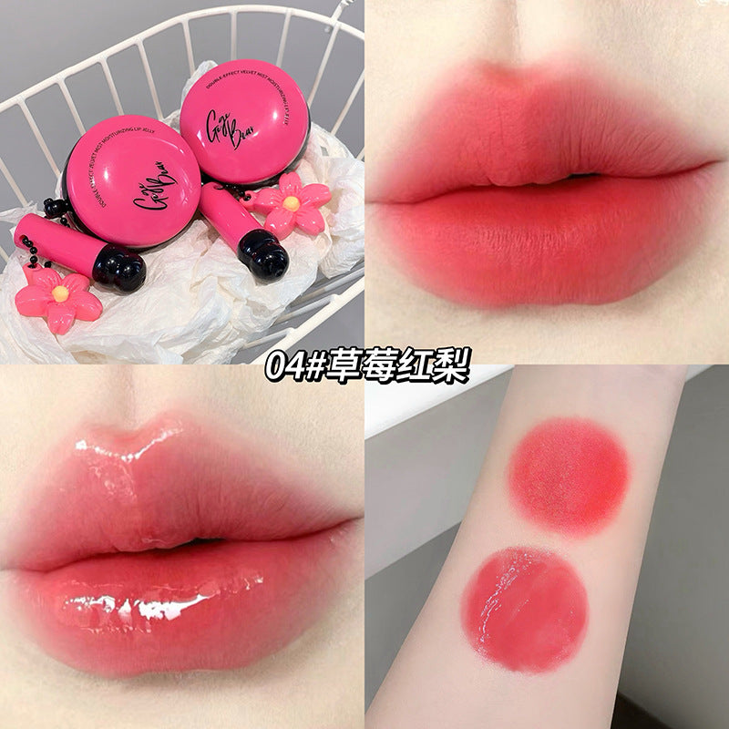 Gege bear Doul-Effect velvet matte lip mud